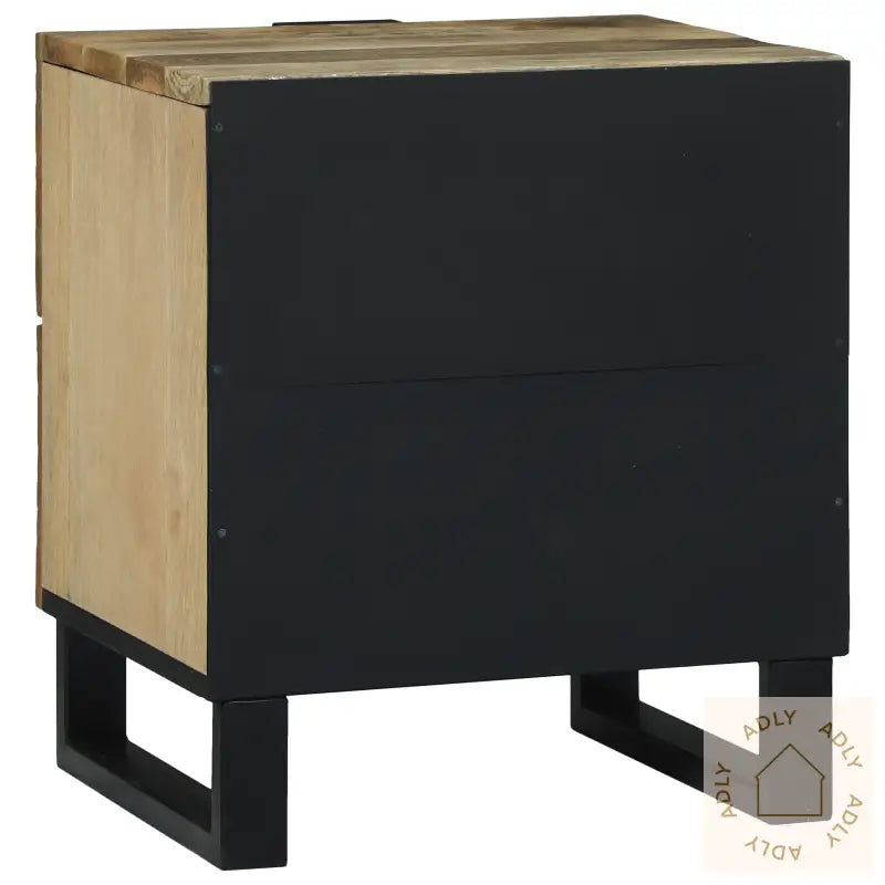 Nattbord 2 Stk 40X33.5X46 Cm Solid Tre Mangotre Og Ingeniørtre