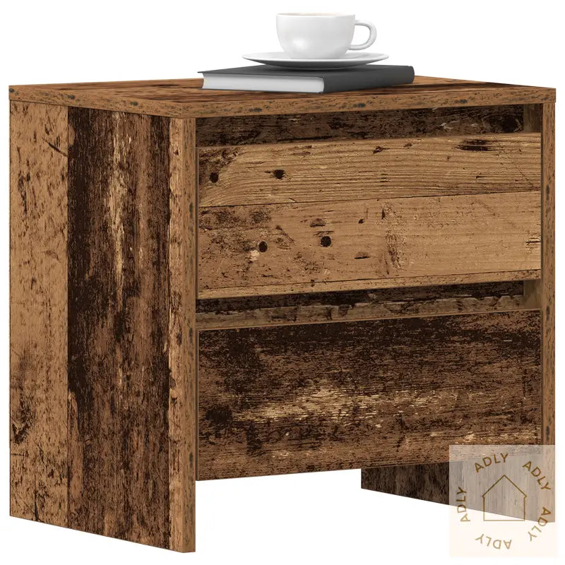 Nattbord 2 Stk Gammelt Tre 45X34X44,5 Cm Konstruert Tre