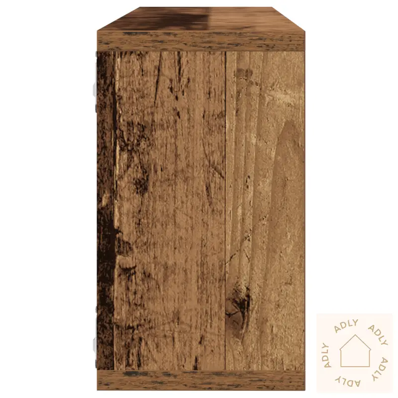 Vegghyller 2 Stk Gammelt Tre 80X15X26 Cm Konstruert Tre