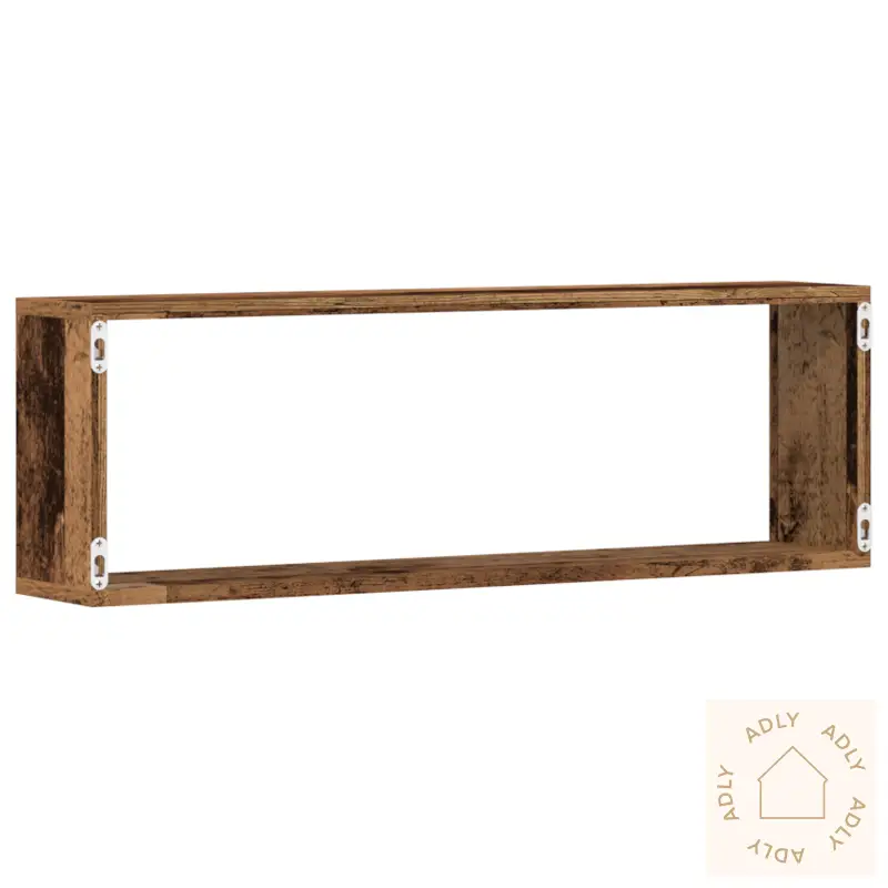 Vegghyller 2 Stk Gammelt Tre 80X15X26 Cm Konstruert Tre