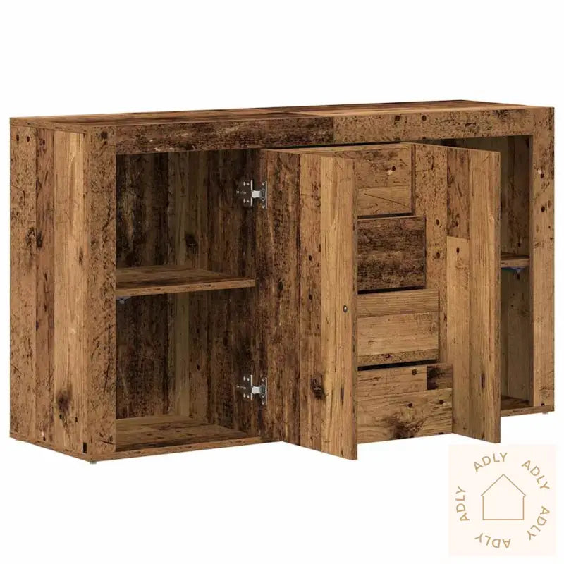 Sideboard Gammelt Tre Massivt Gjenvunnet Tre 120 X 36 X 69 Cm