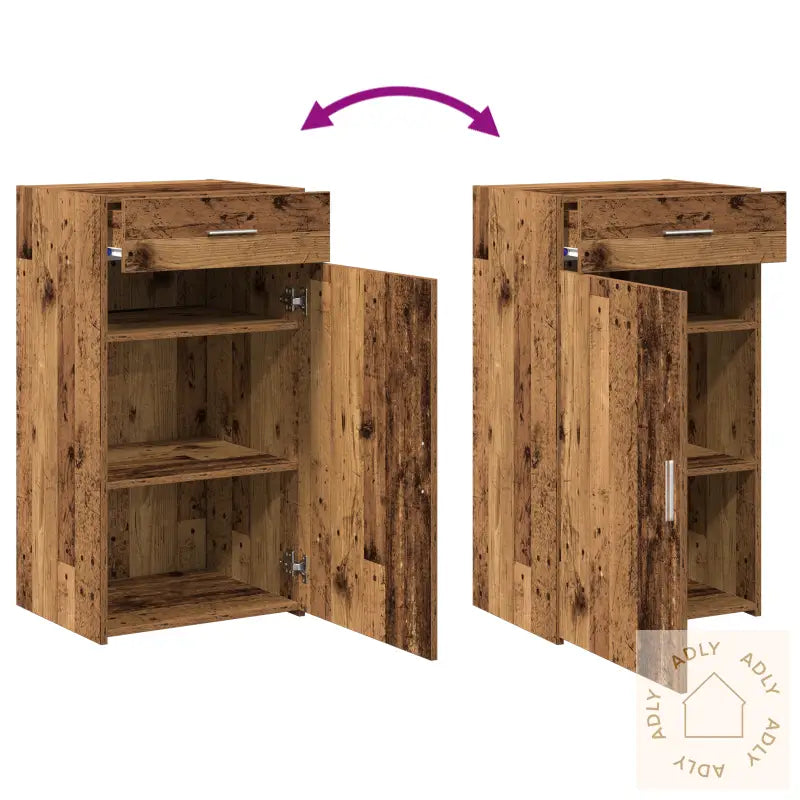 Sideboard Gammelt Tre 30X42,5X93 Cm Kompositt Tre