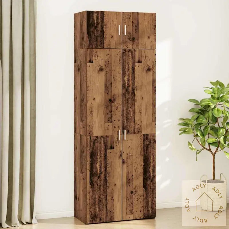 Oppbevaringsskap Gammelt Tre 80 X 42.5 X 225 Cm Konstruert Tre