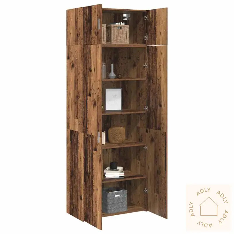 Oppbevaringsskap Gammelt Tre 80 X 42.5 X 225 Cm Konstruert Tre