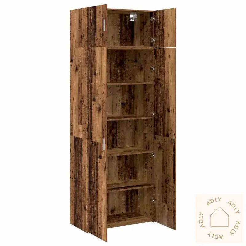 Oppbevaringsskap Gammelt Tre 80 X 42.5 X 225 Cm Konstruert Tre