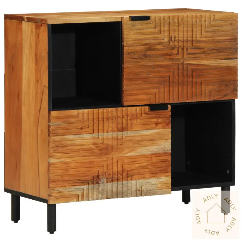 Sideboard 80X33X75 Cm Solid Wood Acacia