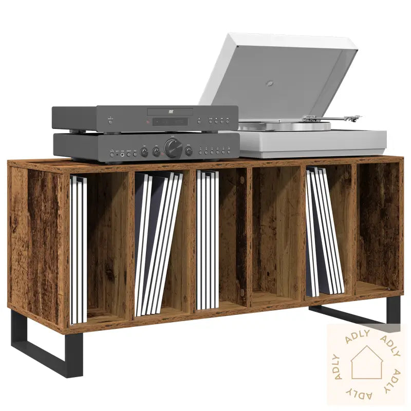 Record Cabinet Gammelt Tre 100X38X48 Cm Ingeniørtre