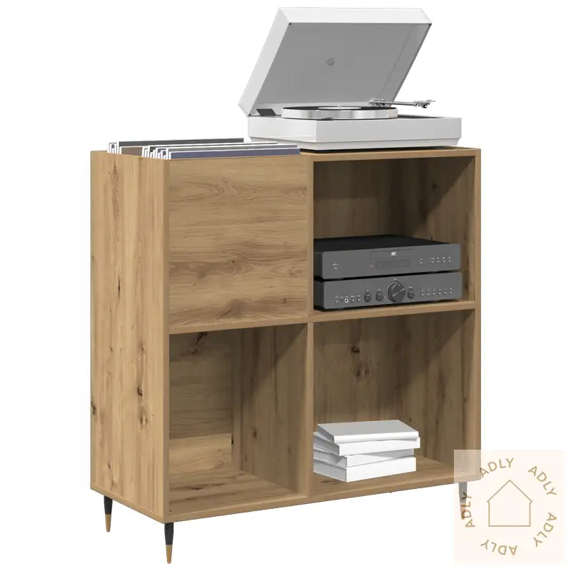 Record Cabinet Gammelt Tre 84,5X38X89 Cm Konstruert Tre
