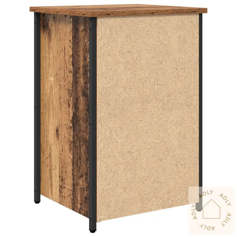 Gammelt Trebord Gammelt Tre Mdf, Spåntre, Metall Medium