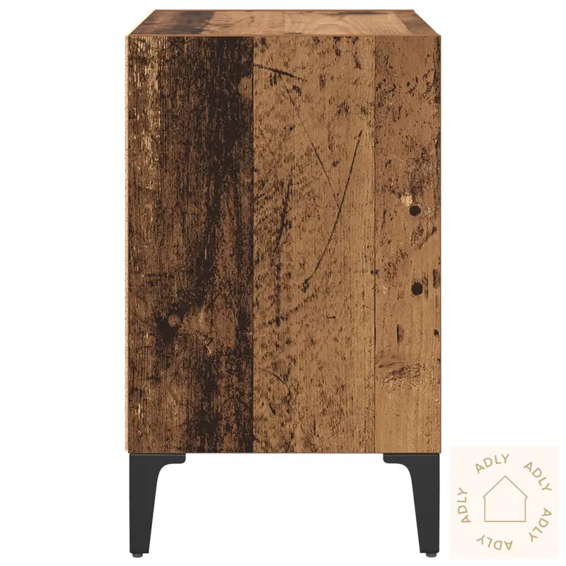 Nattbord Gammel Tre 40X30X50 Cm Konstruert Tre