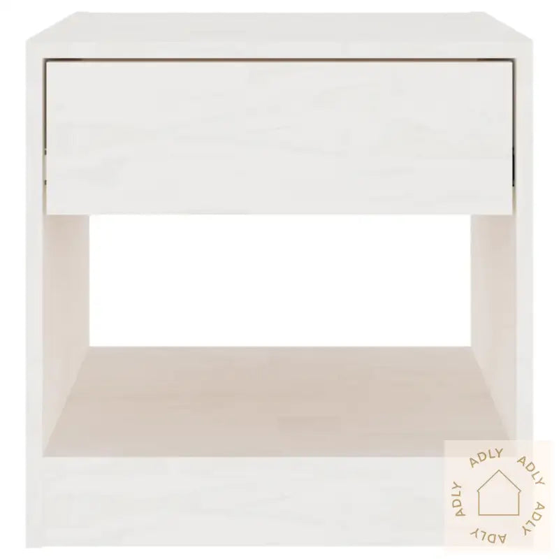 Nattbord Hvit 40X31X40 Cm Heltre Furu