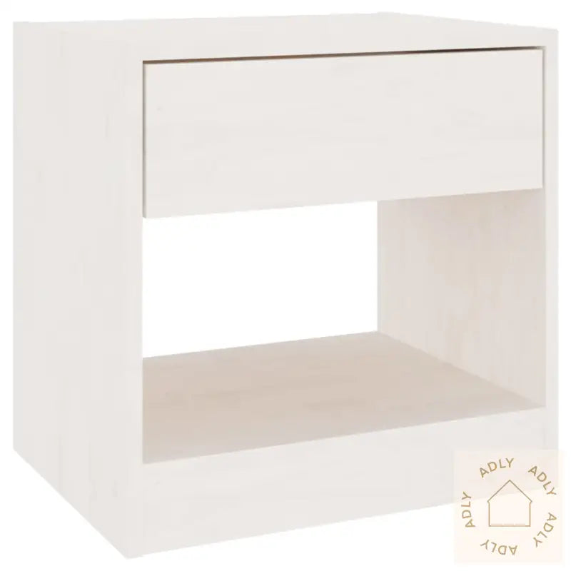 Nattbord Hvit 40X31X40 Cm Heltre Furu