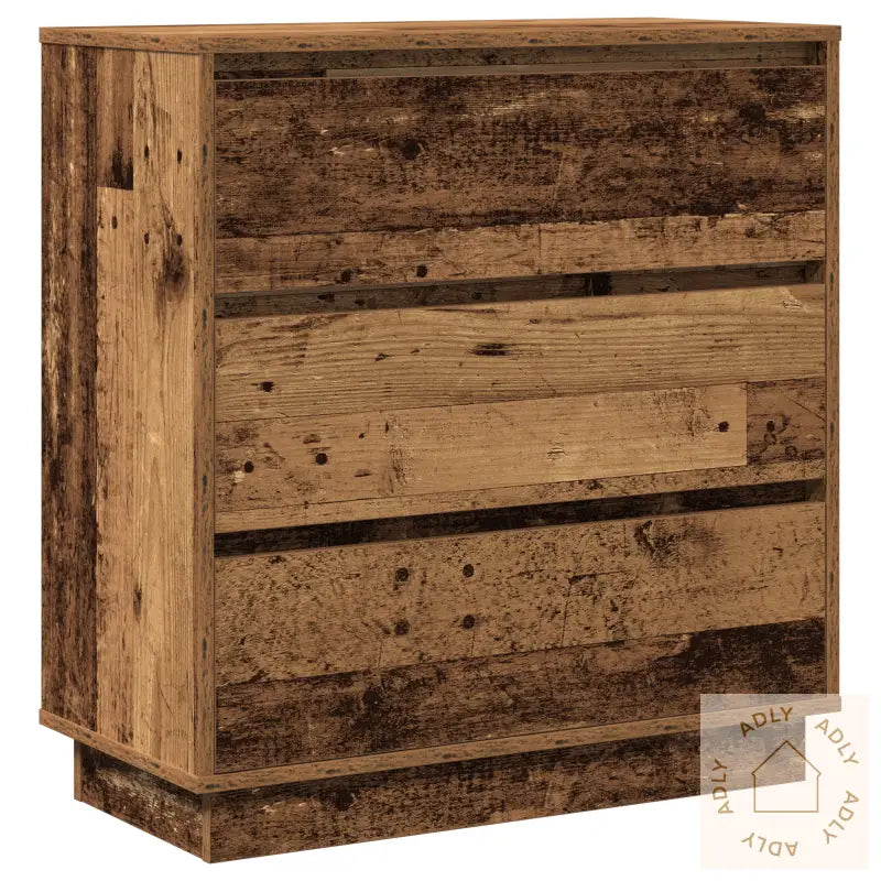 Nattbord Med Led Gamletre 71X34,5X75 Cm Konstruert Tre