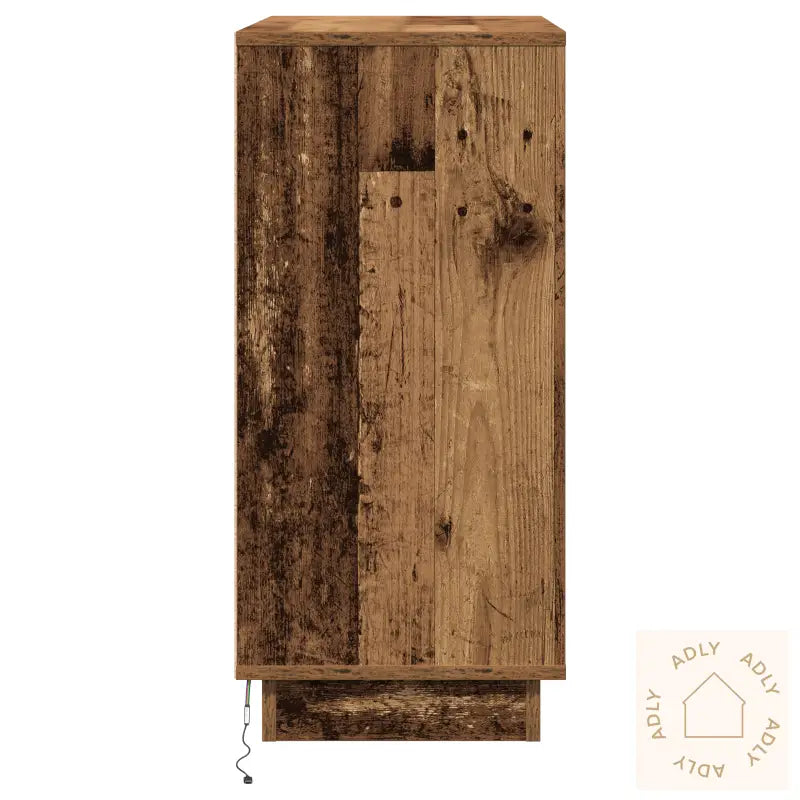 Nattbord Med Led Gamletre 71X34,5X75 Cm Konstruert Tre