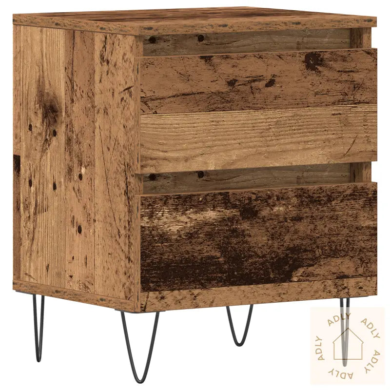 Nattbord Gamle Tre 40X35X50 Cm Konstruert Tre