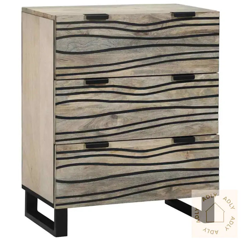 Skap 2 Pcs Hvit 60 X 33,5 X 75 Cm Massivt Grovt Mangotre