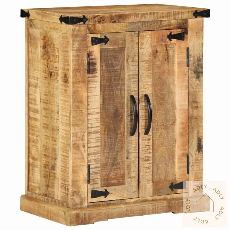 Sideboard 55X35X70 Cm Massivt Tre Grov Mango
