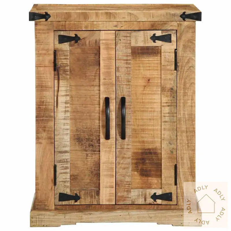 Sideboard 55X35X70 Cm Massivt Tre Grov Mango