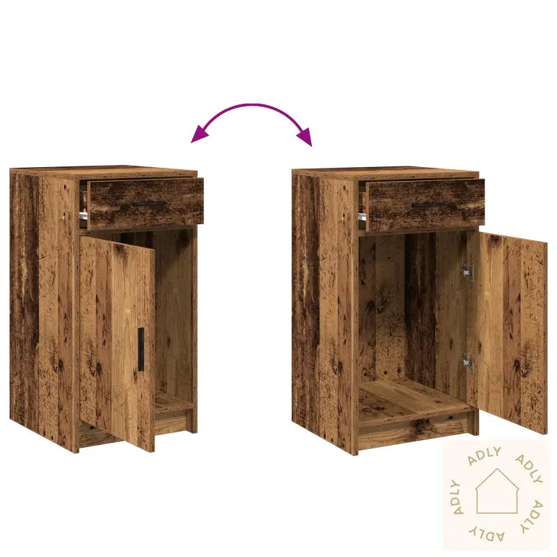 Sideboard Gammelt Tre 40X41X75 Cm Konstruert Tre
