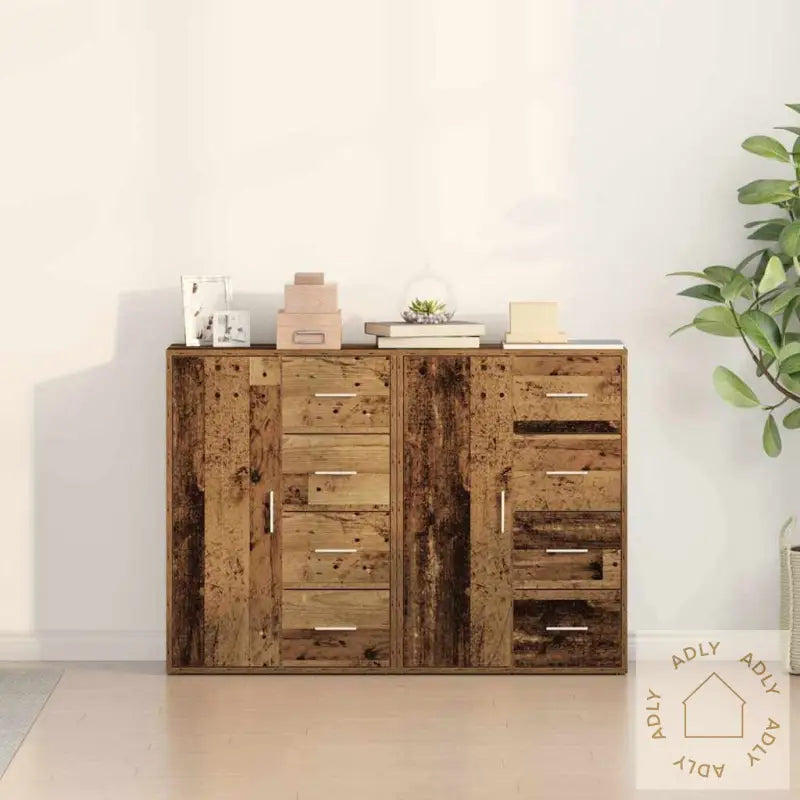 Sideboards 2 Stk Gammelt Tre 60X31X84 Cm Ingeniørtre