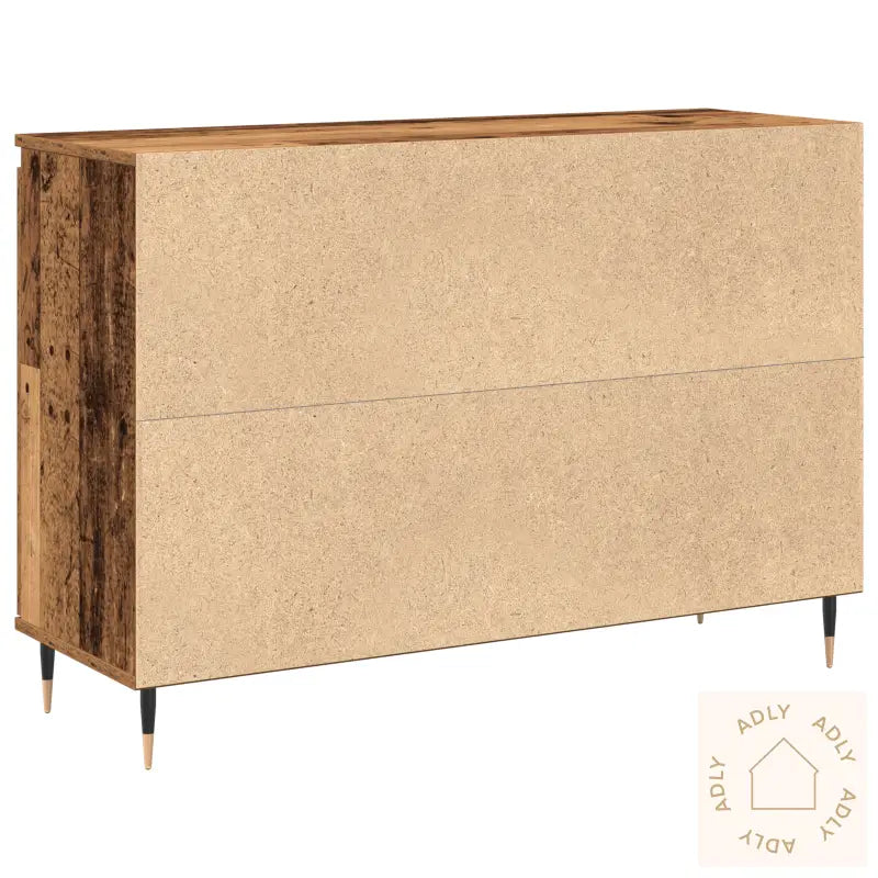 Sideboard Med Dører Og Skuffer Gamle Tre 101,5X35X70 Cm