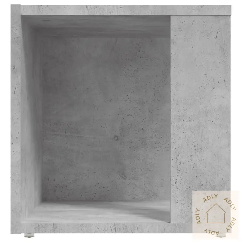 Sidebord Betonggrå 33X33X34,5 Cm Konstruert Tre