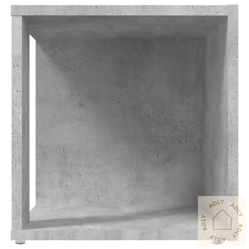 Sidebord Betonggrå 33X33X34,5 Cm Konstruert Tre