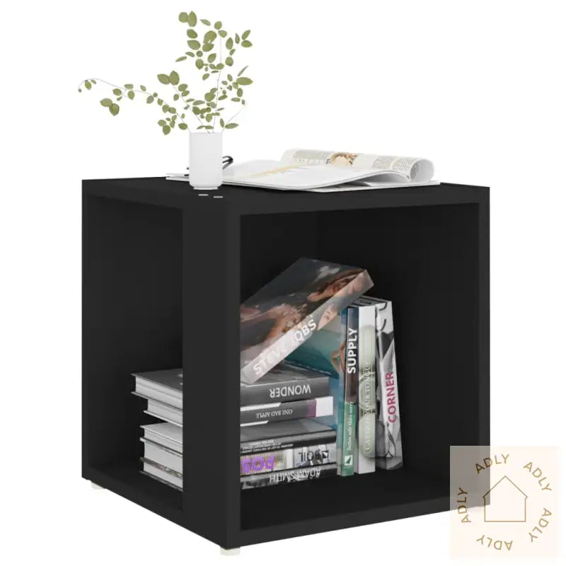 Sidebord Svart 33X33X34,5 Cm Konstruert Tre
