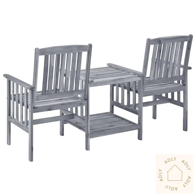 Hagestoler Med Tebord 159X61X92 Cm Heltre Akasie