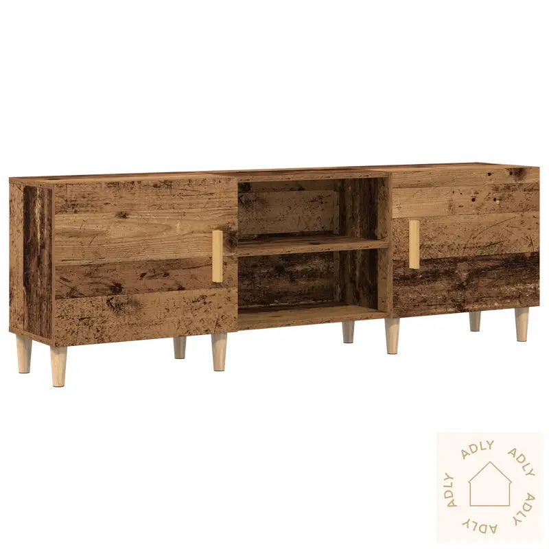 Tv Cabinet Gamle Tre 150X30X50 Cm Konstruert Tre