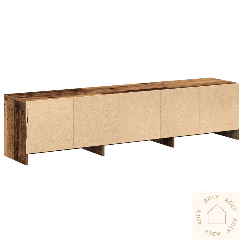 Tv-Stativ Med Led Gammelt Tre 162.5X34X40 Cm Ingeniørtre