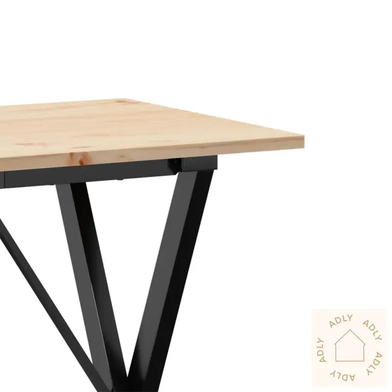 Salongbord X-Ramme 80X50X75 Cm Heltre Furu Og Stål
