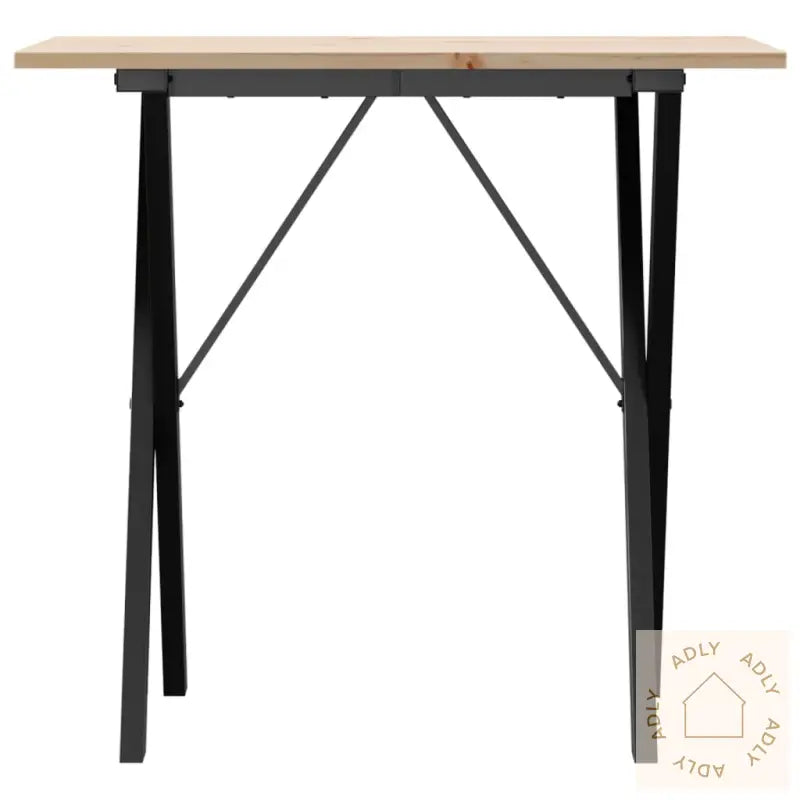 Salongbord X-Ramme 80X50X75 Cm Heltre Furu Og Stål