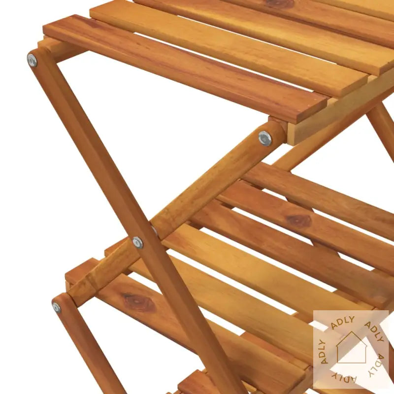 Sammenleggbar Hylle 3 Lag Brun 43X31X63 Cm Heltre Akasie