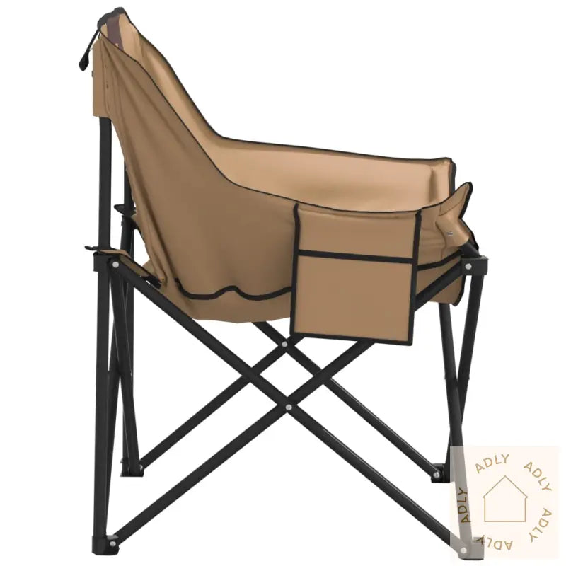 Campingstoler Med Lomme 2 Stk Sammenleggbar Brun