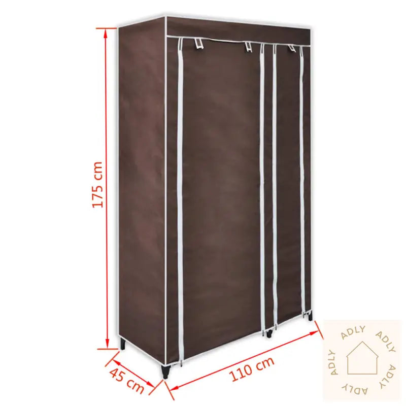 Garderober 2 Stk Brun Stoff