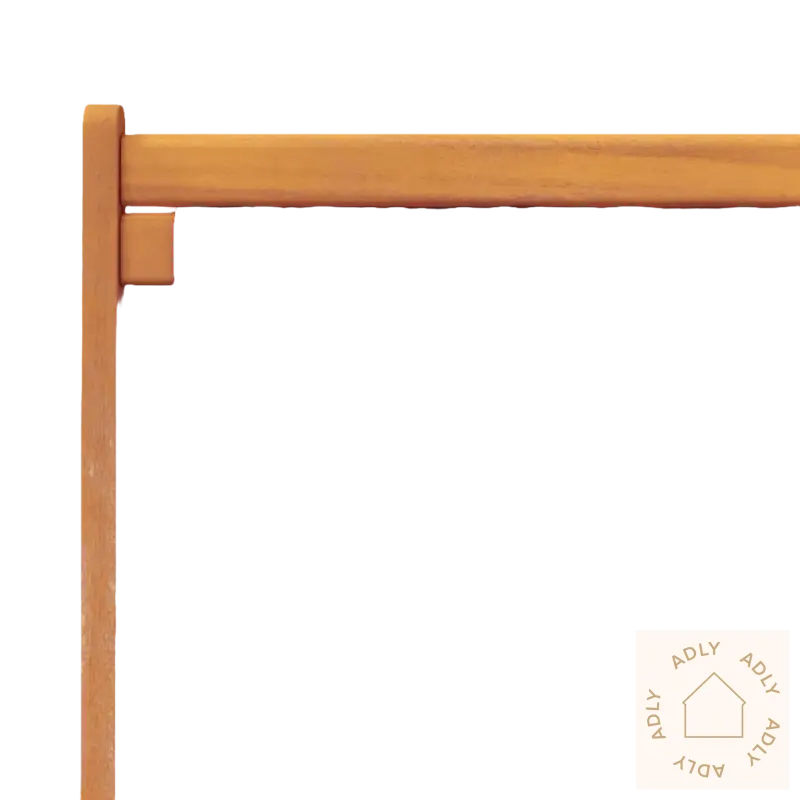 Sammenleggbar hagestol med slitesterkt polyesterstoff og enkel transport