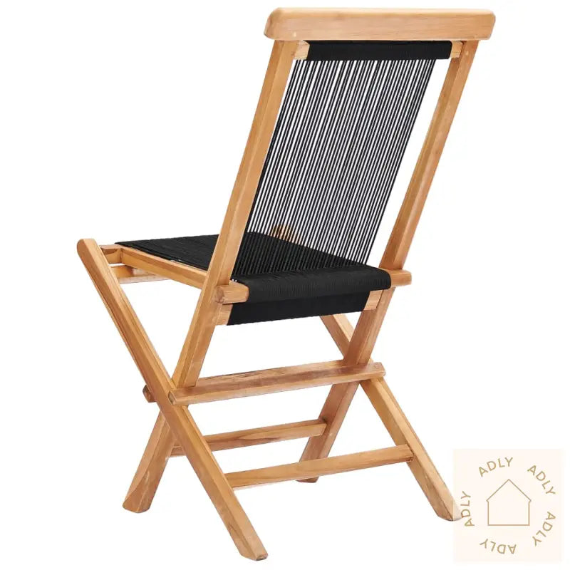 Klappstoler 2 Stk Heltre Teak Og Tau