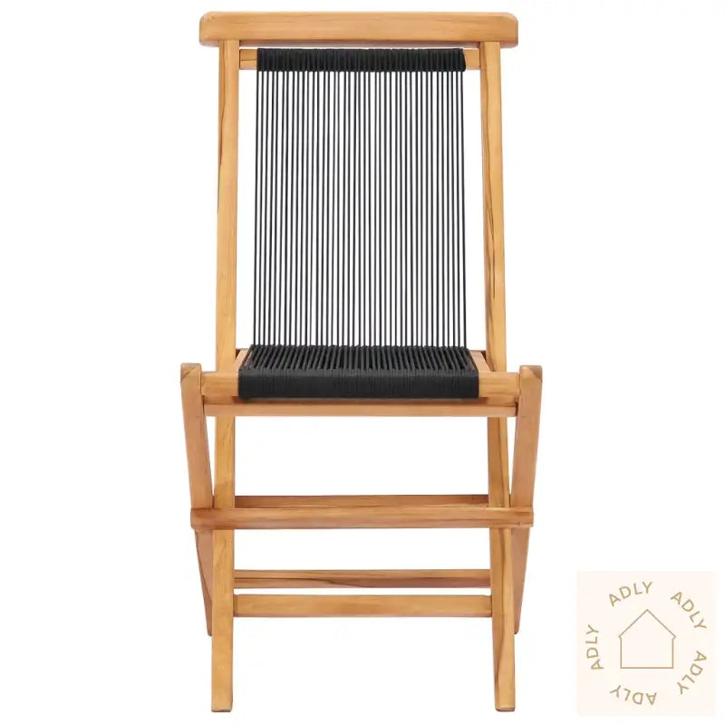 Klappstoler 2 Stk Heltre Teak Og Tau