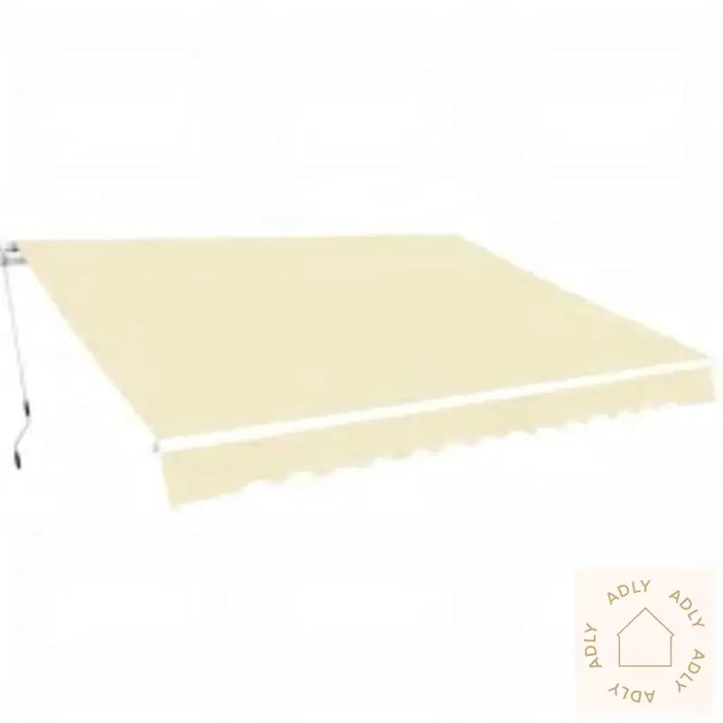 Foldbar Markise Manuell 600 Cm Kremhvit