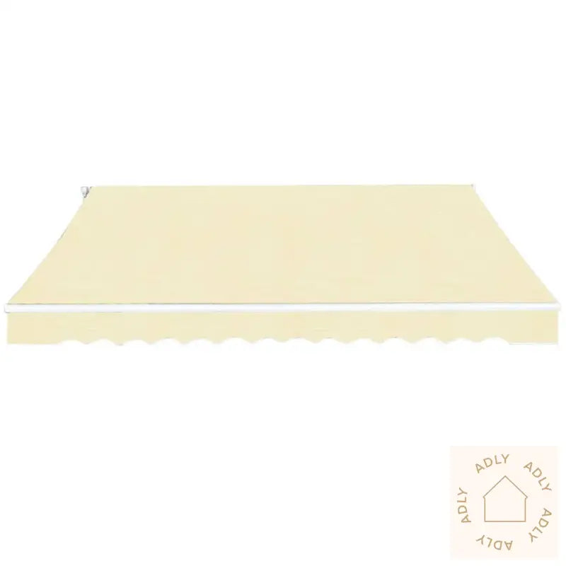 Foldbar Markise Manuell 400 Cm Kremhvit