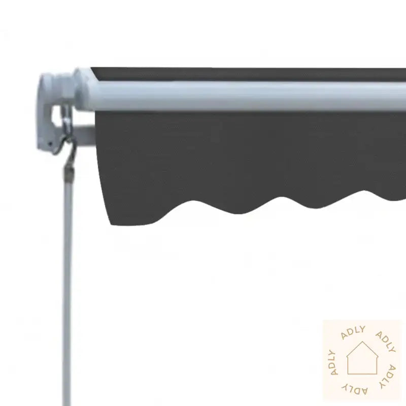 Foldbar Markise Manuell 300 Cm Antrasitt