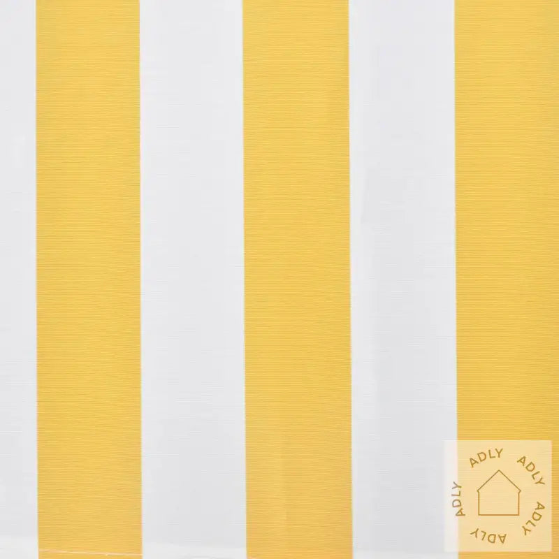 Foldbar Markise Manuell 300 Cm Gul/Hvit