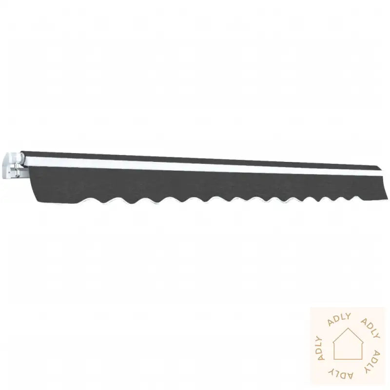 Foldbar Markise Manuell 450 Cm Antrasitt