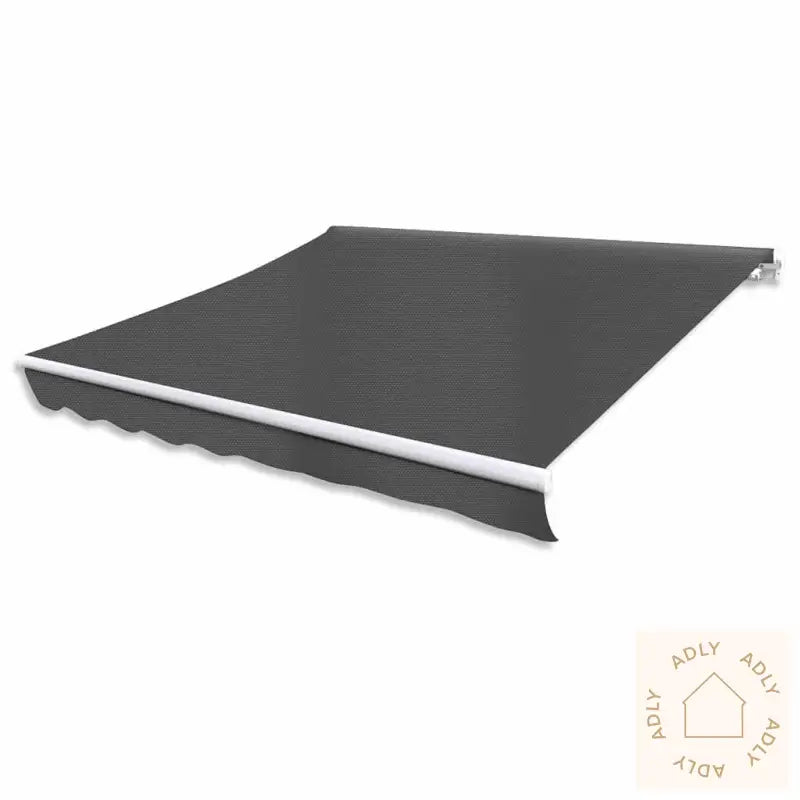 Foldbar Markise Motorisert 400 Cm Antrasitt