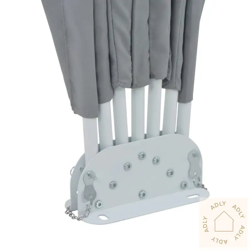 Sammenleggbar Sidemarkise For Terrasse Grå 200 Cm