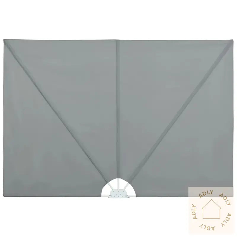 Sammenleggbar Sidemarkise For Terrasse Grå 300X150 Cm