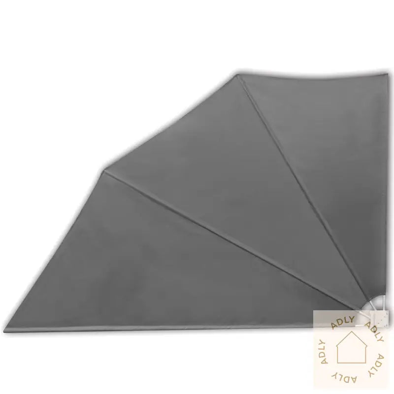 Sammenleggbar Sidemarkise For Balkong Grå 160X240 Cm