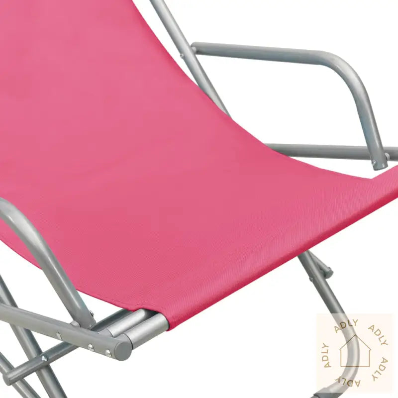 Solstoler 2 Stk Stål Rosa