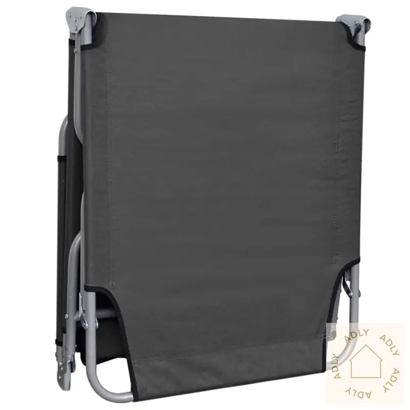 Sammenleggbar Solseng Med Justerbar Ryggstøtte Grå